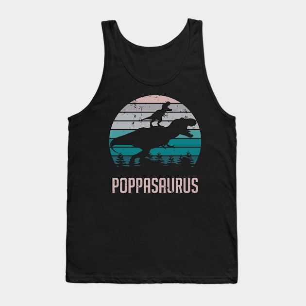 Poppasaurus T-Rex Dinosaur Tank Top by ryanjaycruz